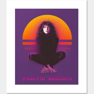 Vintage Retrowave Kate Bush Fanart Design Posters and Art